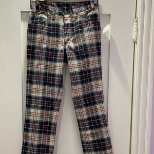 Vintage Levi’s Plaid Sta-Prest pants - cropped length